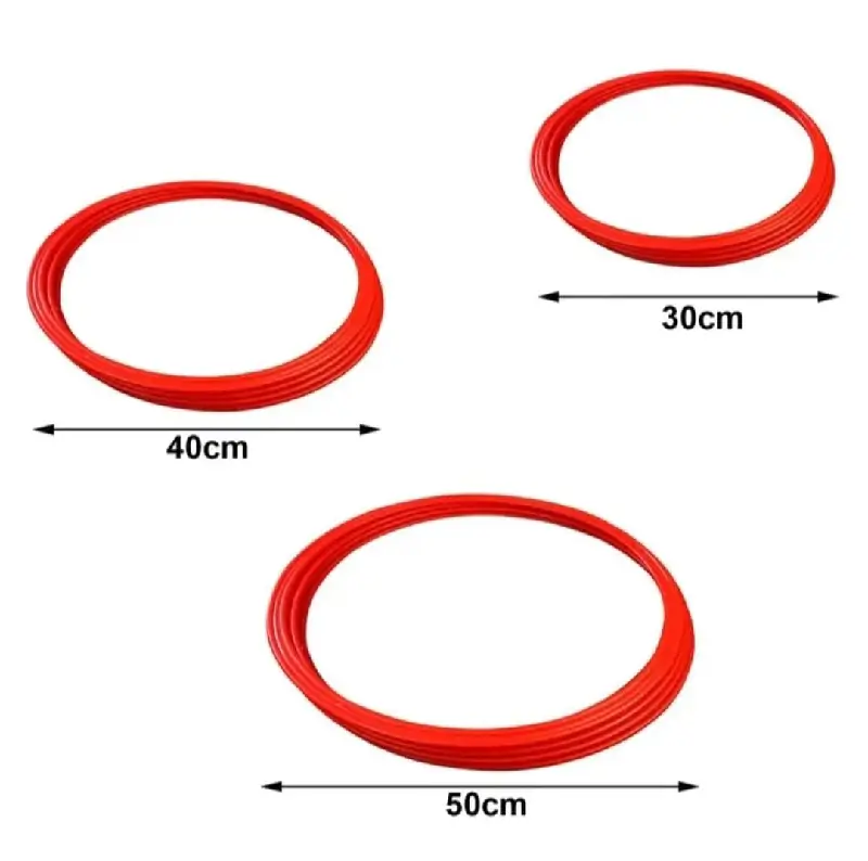 Lot de 12 cerceaux plat 3