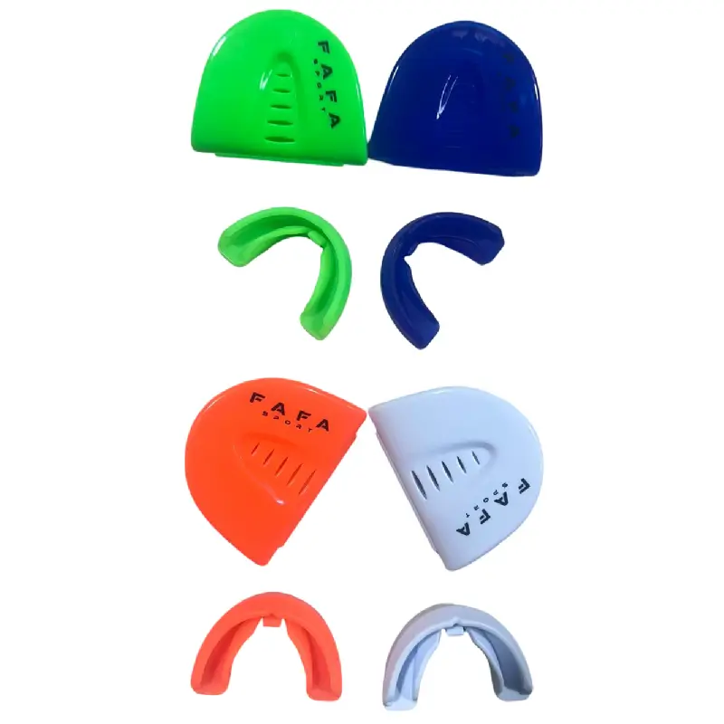 Protege dents Bucal de boxe, FAFA vert bleu orange blanc-01